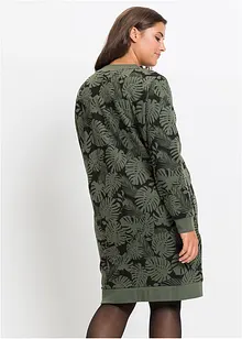 Mönstrad jerseyklänning, bonprix