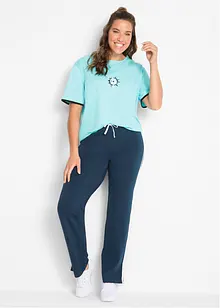 Jerseybyxa i bomull med stretch, bonprix