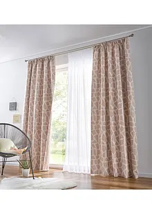 Gardinstore i jacquard med återvunnen polyester, bonprix