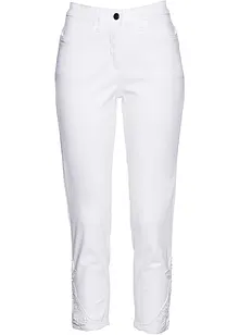 7/8-stretchjeans med spets, bonprix