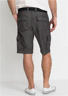 Cargobermudas i chambray, Loose Fit, bonprix