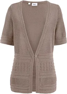 Hålmönstrad cardigan, bonprix