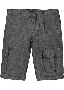 Cargobermudas i chambray, Loose Fit, bonprix