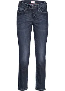 Bekväma 7/8-stretchjeans med slits, bonprix