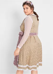 Dirndl med förkläde, knälång (2 delar), bonprix