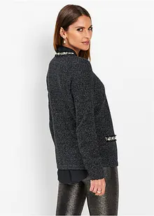 Cardigan med pärlor, bonprix