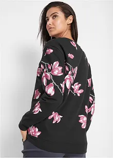 Sweatshirt i ledigt snitt av ren bomull, bonprix