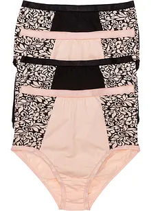 Midjetrosa med ekologisk bomull (4-pack), bonprix