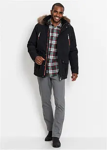 Vadderad parkas med sportiga detaljer, bonprix