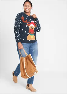 Tröja med julmotiv, bonprix