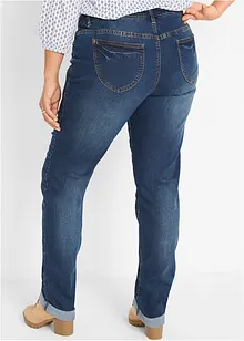 Bekväma stretchjeans med medelhög midja, raka ben, bonprix