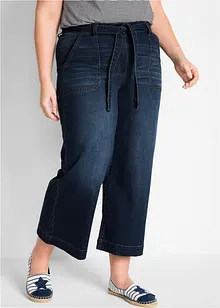 High Waist Ultra Soft Jeans Loose-Fit, 7/8-längd, bonprix