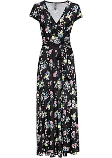 Maxiklänning med omlottlook, bonprix