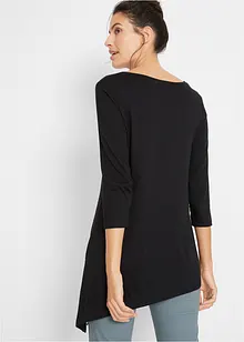Asymmetrisk lång topp med slits i sidan, bonprix