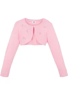Stickad bolero med fjärilsapplikation, bonprix