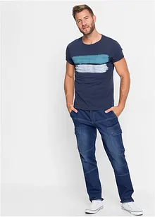 Regular Fit Cargo Stretch Jeans, Straight, bonprix