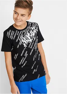 T-shirt för barn i ren bomull, Slim Fit, bonprix