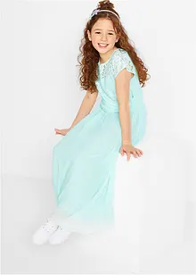 Chiffongklänning med spets för barn, bonprix