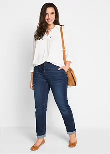 Stretchiga boyfriend jeans med bekväm, bonprix