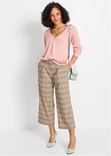 V-ringad oversizetröja i viskosmix, bonprix