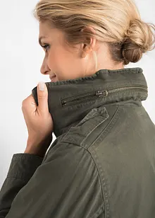 Bomullsparkas med jerseyfoder, bonprix