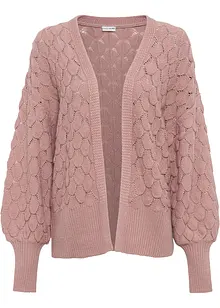 Hålmönstrad cardigan, bonprix