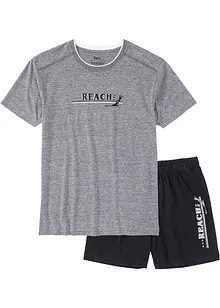 Pyjamas med shorts och mjuk bomull, bonprix