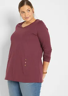 A-linjeformad longshirt i bomull, bonprix