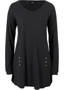 A-linjeformad longshirt i bomull, bonprix