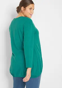 O-linjeformad longshirt med tryck, bonprix