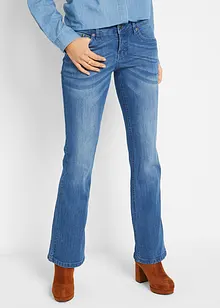 Stretchjeans med medelhög midja, bootcut, bonprix