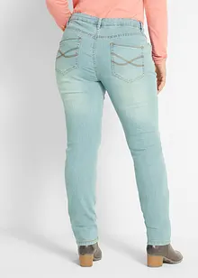 Stretchiga stuprörsjeans med medelhög midja, bonprix