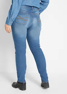 Stretchiga skinny-jeans med medelhög midja, bonprix