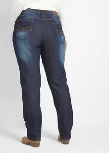 Stretchjeans med hög midja, raka ben, bonprix