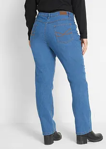 Stretchjeans med hög midja, raka ben, bonprix