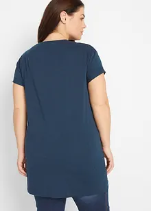 Boxy longshirt, kortärmad, bonprix