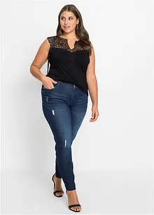 Skinny Jeans Mid Waist, kroppade, bonprix