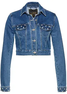 Jeansbolero med pärlor, bonprix