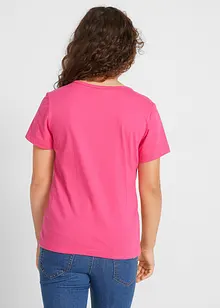 T-shirt för flickor (2-pack), av ekologisk bomull, bonprix