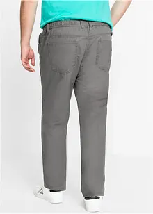 Dra på-byxa av ren bomull, Regular Fit, Straight (2-pack), bonprix