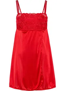 Negligé i glansigt material, bonprix