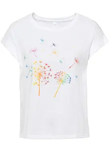 T-shirt med blomtryck, bonprix