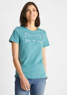 T-shirt med kattmotiv, bonprix