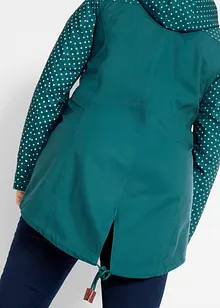 Mönstrad vattenavvisande softshelljacka, smal passform, bonprix