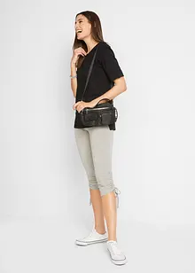 Caprileggings med rynk (2-pack), bonprix