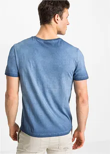 T-shirt med urtvättad look i ekologisk bomull, bonprix