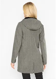Softshellparkas med huva, bonprix