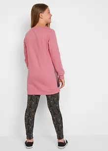 Sweatshirt och leggings för flickor (2 delar), bonprix