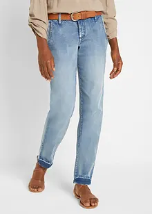 Kort soft stretch jeans i chinosmodell, bonprix