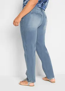 Kort soft stretch jeans i chinosmodell, bonprix